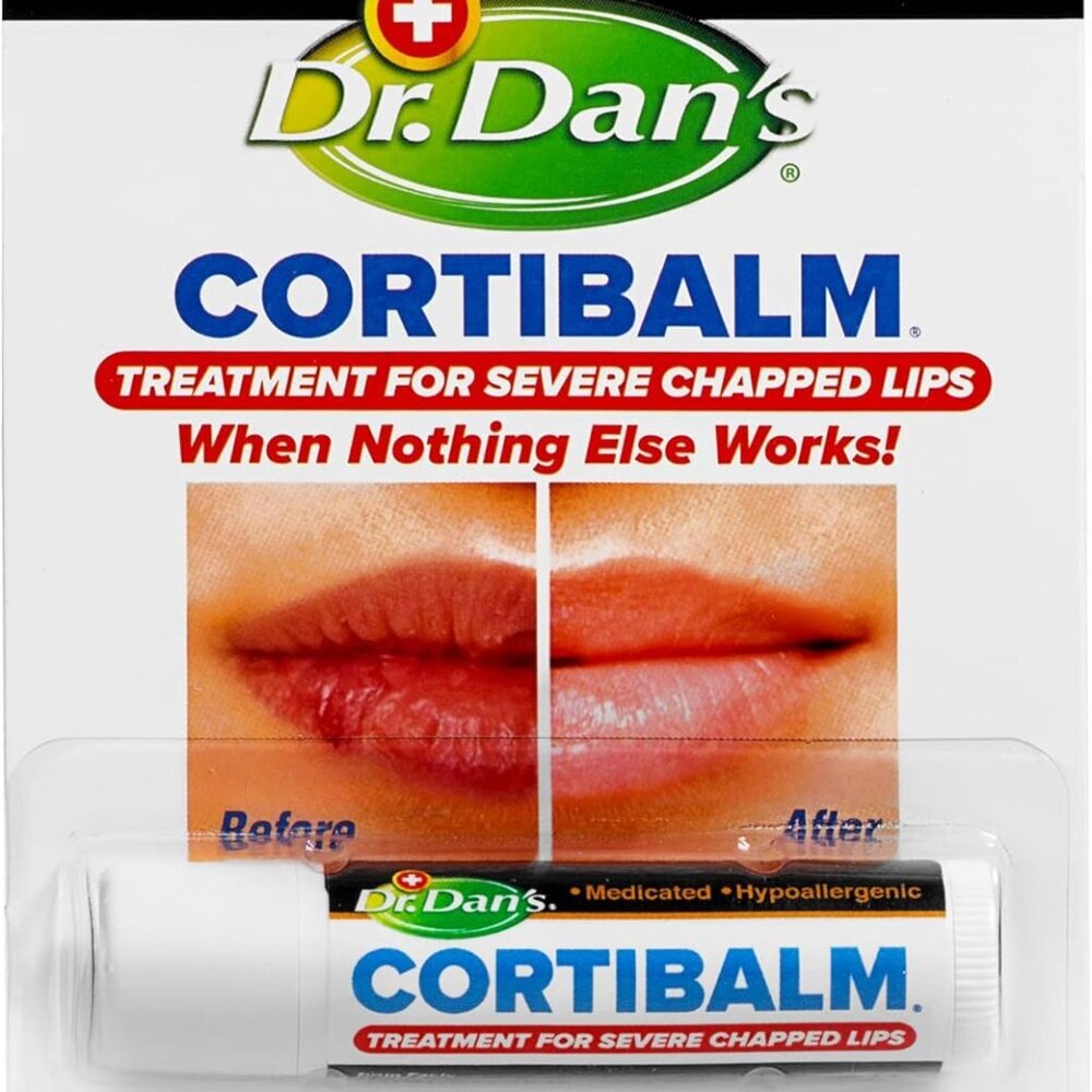 Cortibalm - 1 Pack - for Dry Cracked Lips - Healing Lip Balm for Severely Chappe